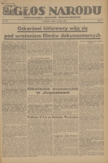 Głos Narodu : informacyjny dziennik demokratyczny. R.1, 1945, nr 242