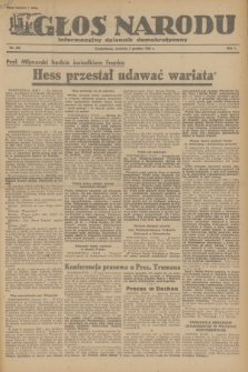 Głos Narodu : informacyjny dziennik demokratyczny. R.1, 1945, nr 243