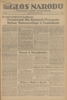 Głos Narodu : informacyjny dziennik demokratyczny. R.1, 1945, nr 244