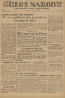 Głos Narodu : informacyjny dziennik demokratyczny. R.1, 1945, nr 256
