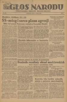 Głos Narodu : informacyjny dziennik demokratyczny. R.1, 1945, nr 258