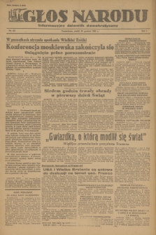 Głos Narodu : informacyjny dziennik demokratyczny. R.1, 1945, nr 262