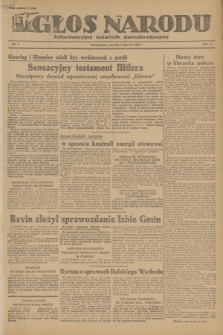 Głos Narodu : informacyjny dziennik demokratyczny. R.2, 1946, nr 2
