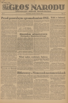 Głos Narodu : informacyjny dziennik demokratyczny. R.2, 1946, nr 8