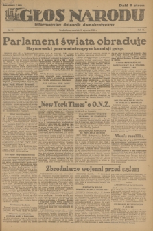 Głos Narodu : informacyjny dziennik demokratyczny. R.2, 1946, nr 11
