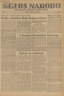 Głos Narodu : informacyjny dziennik demokratyczny. R.2, 1946, nr 12