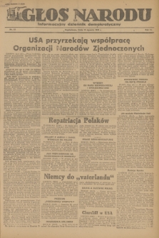 Głos Narodu : informacyjny dziennik demokratyczny. R.2, 1946, nr 13