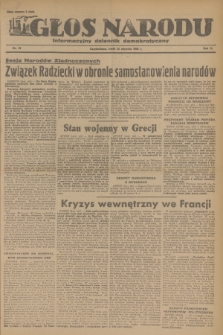 Głos Narodu : informacyjny dziennik demokratyczny. R.2, 1946, nr 19