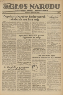 Głos Narodu : informacyjny dziennik demokratyczny. R.2, 1946, nr 40