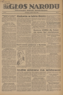 Głos Narodu : informacyjny dziennik demokratyczny. R.2, 1946, nr 45