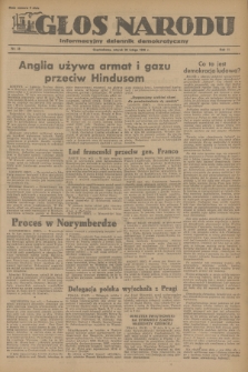 Głos Narodu : informacyjny dziennik demokratyczny. R.2, 1946, nr 48