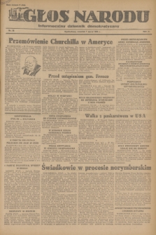 Głos Narodu : informacyjny dziennik demokratyczny. R.2, 1946, nr 56