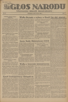 Głos Narodu : informacyjny dziennik demokratyczny. R.2, 1946, nr 61
