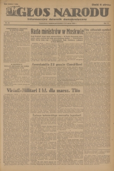 Głos Narodu : informacyjny dziennik demokratyczny. R.2, 1946, nr 65