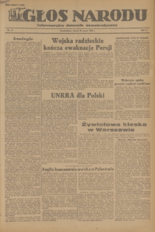 Głos Narodu : informacyjny dziennik demokratyczny. R.2, 1946, nr 72