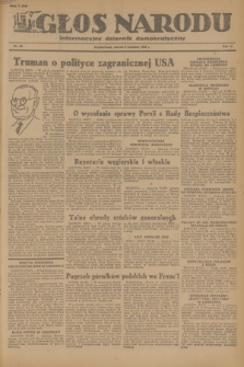 Głos Narodu : informacyjny dziennik demokratyczny. R.2, 1946, nr 84