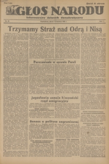 Głos Narodu : informacyjny dziennik demokratyczny. R.2, 1946, nr 90