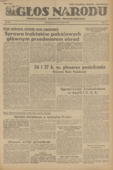 Głos Narodu : informacyjny dziennik demokratyczny. R.2, 1946, nr 96