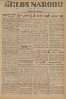 Głos Narodu : informacyjny dziennik demokratyczny. R.2, 1946, nr 98