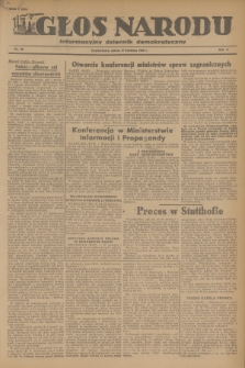 Głos Narodu : informacyjny dziennik demokratyczny. R.2, 1946, nr 99