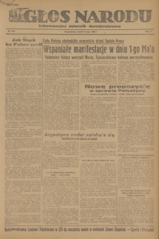 Głos Narodu : informacyjny dziennik demokratyczny. R.2, 1946, nr 104