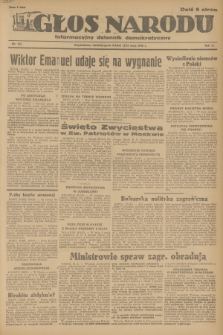 Głos Narodu : informacyjny dziennik demokratyczny. R.2, 1946, nr 112