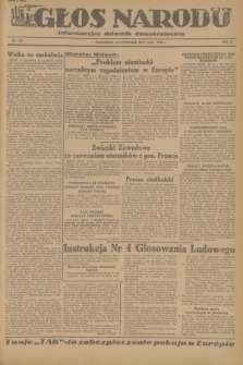 Głos Narodu : informacyjny dziennik demokratyczny. R.2, 1946, nr 128