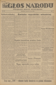 Głos Narodu : informacyjny dziennik demokratyczny. R.2, 1946, nr 138