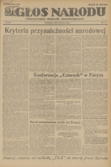 Głos Narodu : informacyjny dziennik demokratyczny. R.2, 1946, nr 142