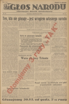 Głos Narodu : informacyjny dziennik demokratyczny. R.2, 1946, nr 151