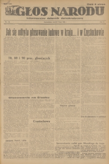 Głos Narodu : informacyjny dziennik demokratyczny. R.2, 1946, nr 153