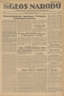 Głos Narodu : informacyjny dziennik demokratyczny. R.2, 1946, nr 154
