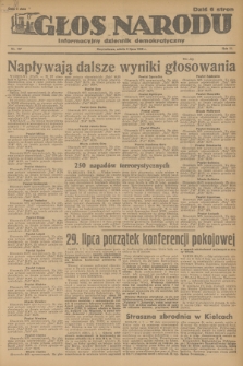 Głos Narodu : informacyjny dziennik demokratyczny. R.2, 1946, nr 157
