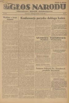 Głos Narodu : informacyjny dziennik demokratyczny. R.2, 1946, nr 158