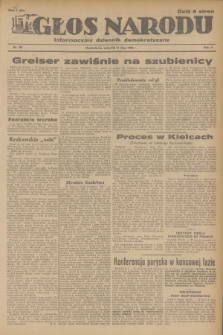 Głos Narodu : informacyjny dziennik demokratyczny. R.2, 1946, nr 161