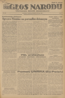 Głos Narodu : informacyjny dziennik demokratyczny. R.2, 1946, nr 164