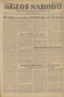 Głos Narodu : informacyjny dziennik demokratyczny. R.2, 1946, nr 165