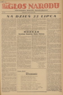 Głos Narodu : informacyjny dziennik demokratyczny. R.2, 1946, nr 171