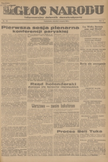 Głos Narodu : informacyjny dziennik demokratyczny. R.2, 1946, nr 179
