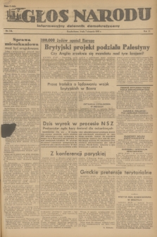 Głos Narodu : informacyjny dziennik demokratyczny. R.2, 1946, nr 184