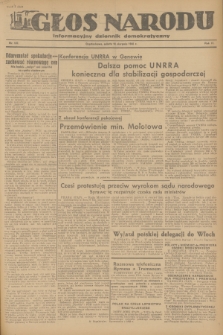 Głos Narodu : informacyjny dziennik demokratyczny. R.2, 1946, nr 187