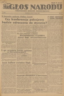 Głos Narodu : informacyjny dziennik demokratyczny. R.2, 1946, nr 189