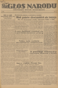 Głos Narodu : informacyjny dziennik demokratyczny. R.2, 1946, nr 190
