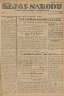 Głos Narodu : informacyjny dziennik demokratyczny. R.2, 1946, nr 193