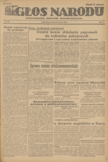 Głos Narodu : informacyjny dziennik demokratyczny. R.2, 1946, nr 196