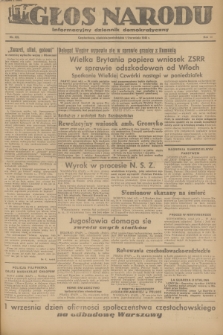 Głos Narodu : informacyjny dziennik demokratyczny. R.2, 1946, nr 205