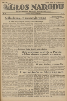 Głos Narodu : informacyjny dziennik demokratyczny. R.2, 1946, nr 206