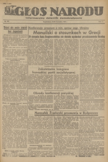 Głos Narodu : informacyjny dziennik demokratyczny. R.2, 1946, nr 207