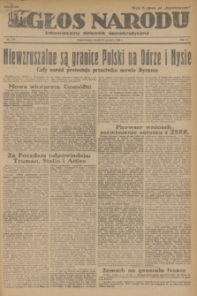 Głos Narodu : informacyjny dziennik demokratyczny. R.2, 1946, nr 212