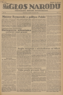 Głos Narodu : informacyjny dziennik demokratyczny. R.2, 1946, nr 214